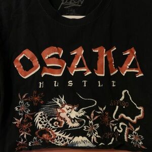 Crop Top Popular Poison OSAKA Hustle T-shirt Large